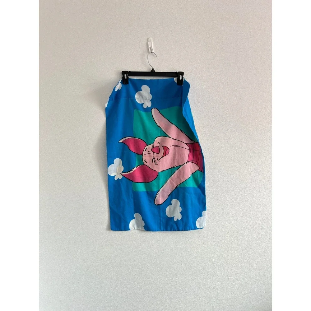 Vintage Disney Multicolor Winnie The Pooh & Piglet Twin Sheet & Pillowcase Set